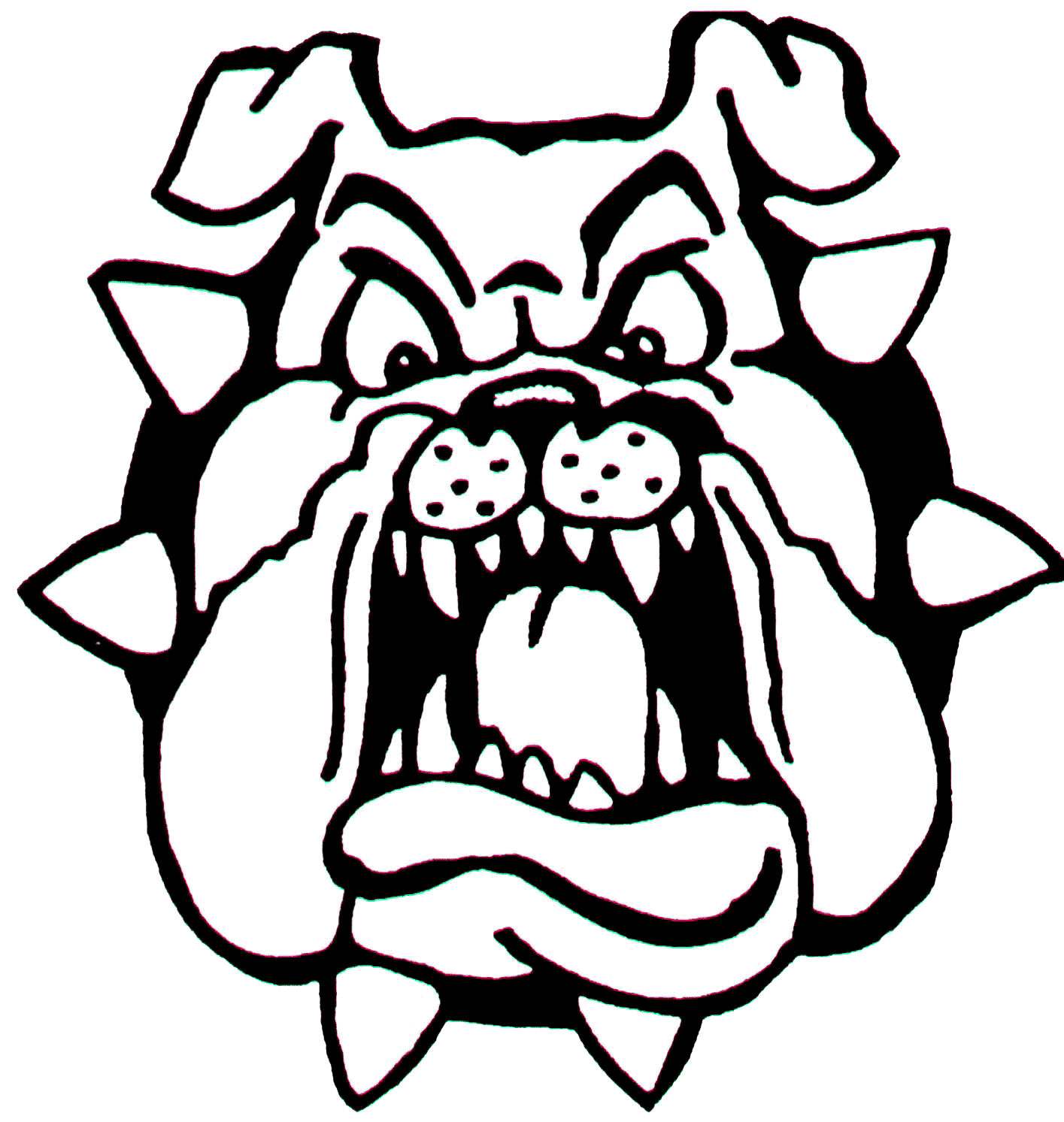 1415x1493 Bulldog Face Clip Art Dromggb Top Clipartix