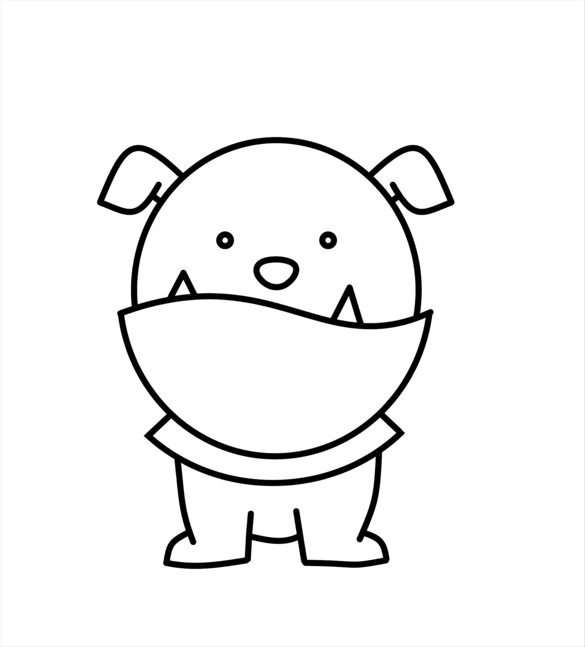 1899x2097 How To Draw A Bulldog Mascot
