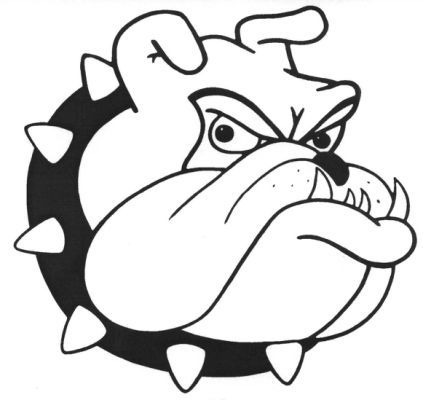 423x400 Bulldog Clipart Head