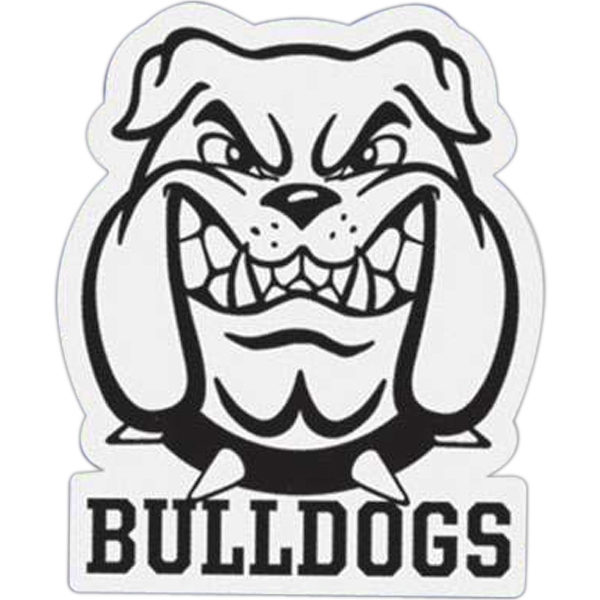 600x600 Bulldog Mascot Car Magnet From Go