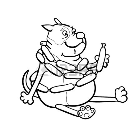 450x450 319 Line Drawing Of A Bulldog Stock Vector Illustration