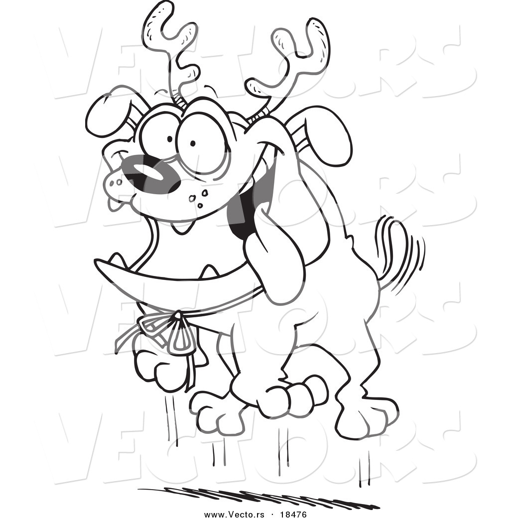 1024x1044 Vector Of A Cartoon Black And White Outline Design Of Christmas