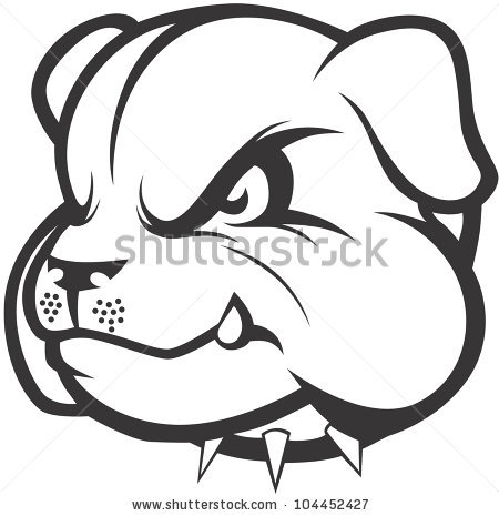 450x465 Drawn Bulldog Simple
