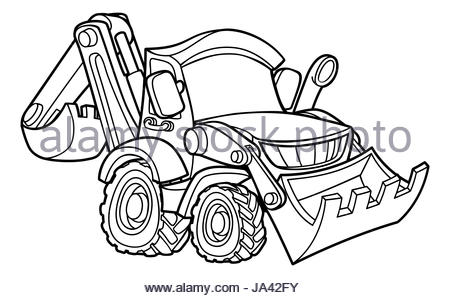 450x298 Bulldozer Digger Construction Vehicle Cartoon Character Mascot