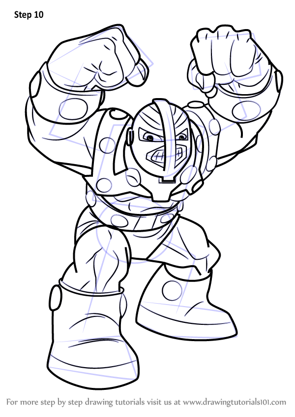 600x846 Learn How To Draw Bulldozer From The Super Hero Squad Show (The