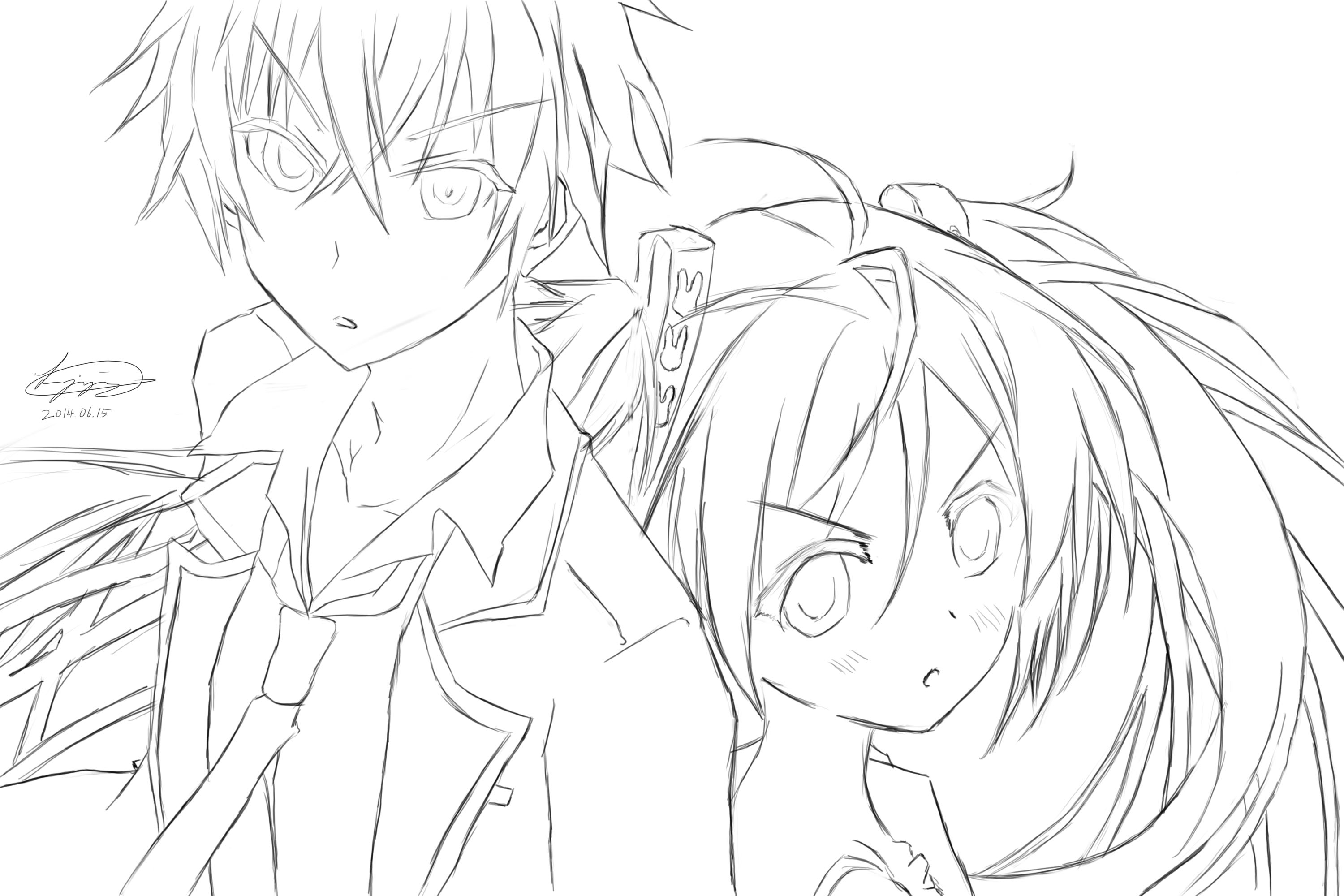 3000x2000 Fan Art Black Bullet Rentaro Amp Enju Jae Yong (Jordan) Lee