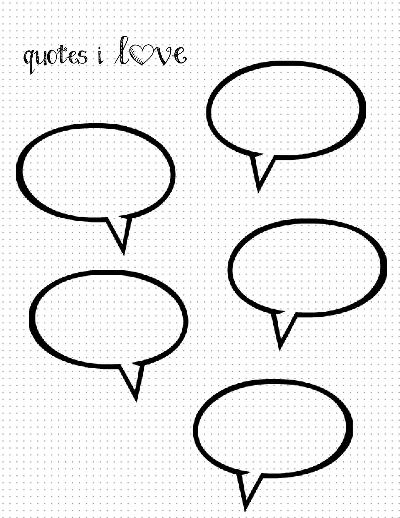 1275x1650 Favourite Quotes Free Printable Bullet Journal Page Post Your