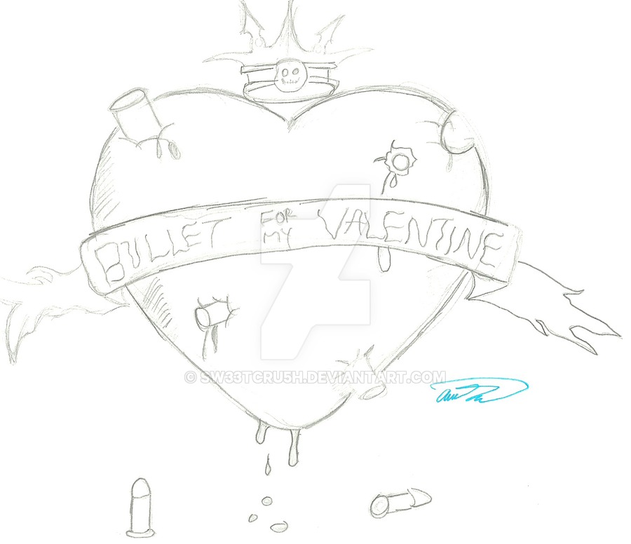 900x776 Bullet Through The Heart By Sw33tcru5h