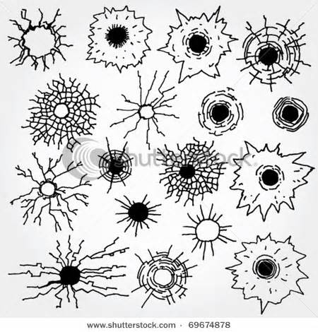 450x470 Bullet Hole Drawing References Drawing Drawing