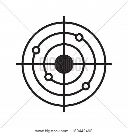 450x470 Shooting Range Linear Icon. Radar Vector Amp Photo Bigstock