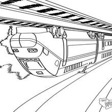 220x220 Train Coloring Pages