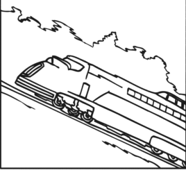 268x268 Coloring Page Bullet Train Archives
