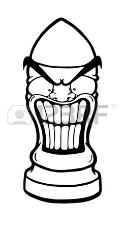 244x450 Angry Funny Bullets, Vector Illustration Royalty Free Cliparts