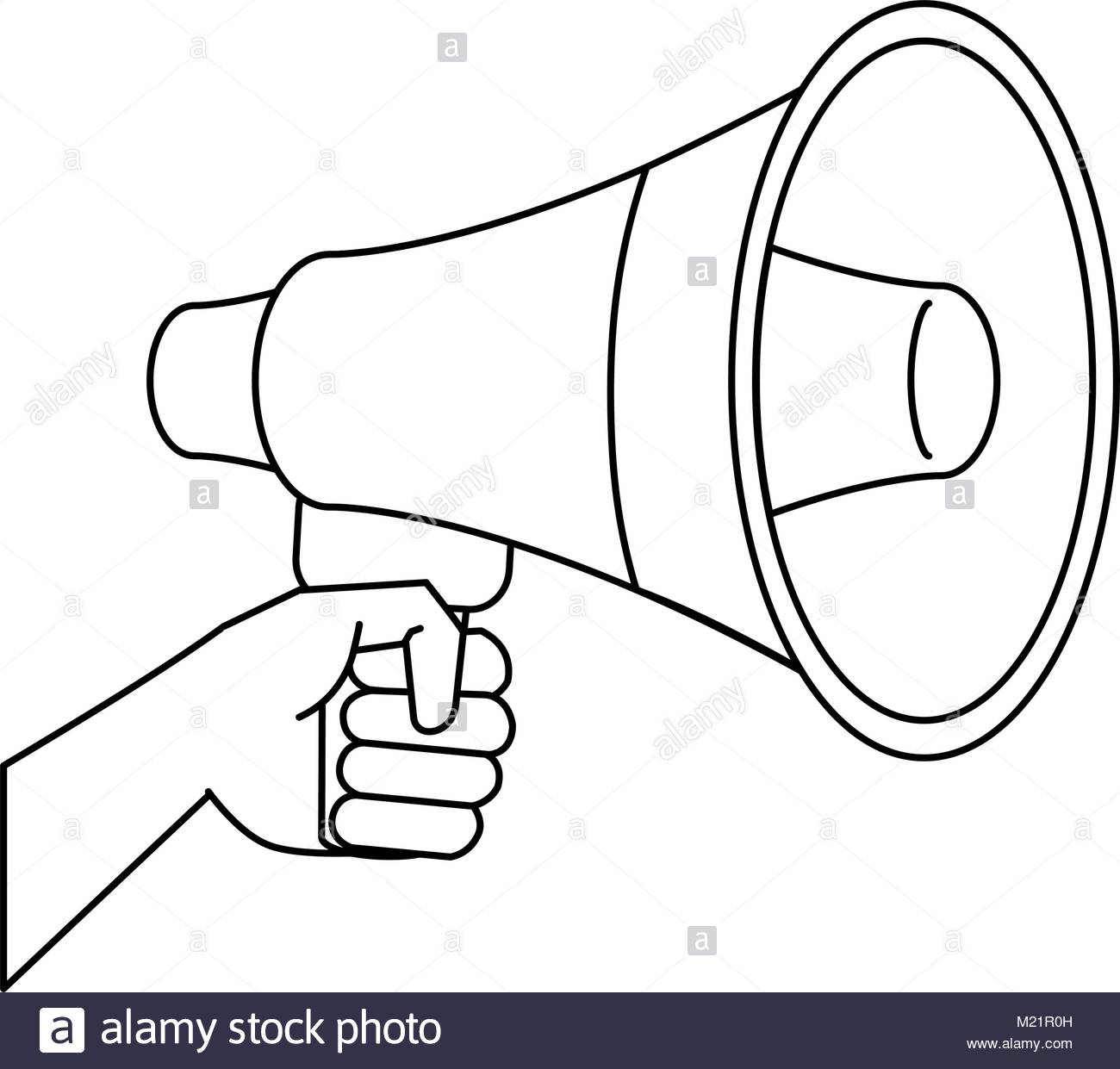 1300x1241 Hand With Bullhorn Stock Vector Art Amp Illustration, Vector Image