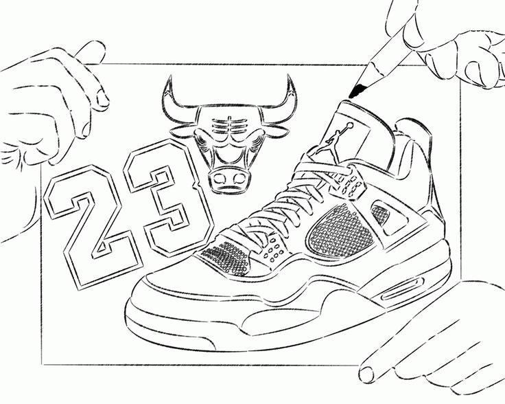 736x588 Chicago Bulls Coloring Page