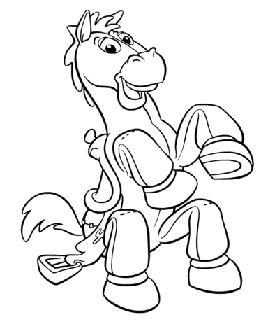374x480 Bullseye Horse Coloring Page Free Printable Coloring Pages