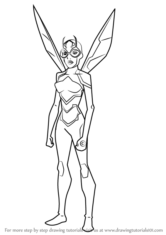 566x800 Learn How To Draw Bumblebee From Young Justice (Young Justice