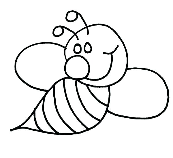 600x549 Coloring Pages Of Bees Top Bumble Bee Coloring Page Image Coloring