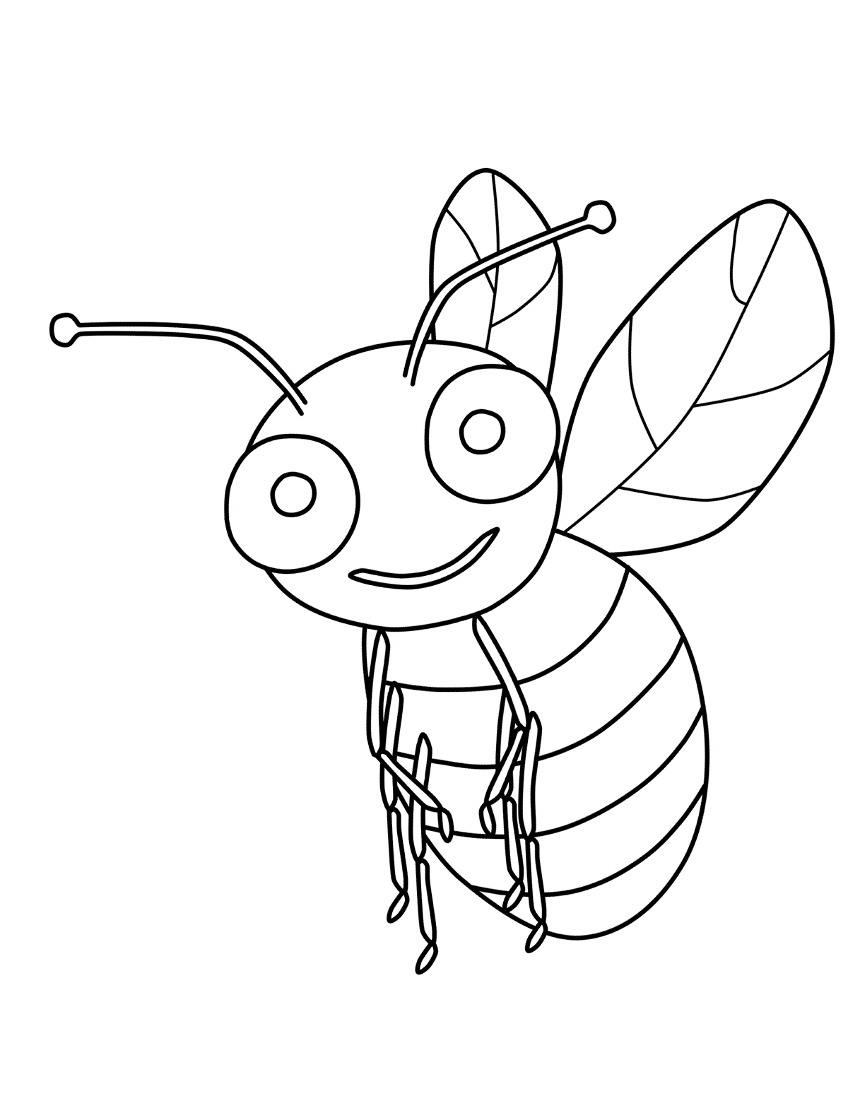 1217x1575 Free Printable Bumble Bee Coloring Pages For Kids