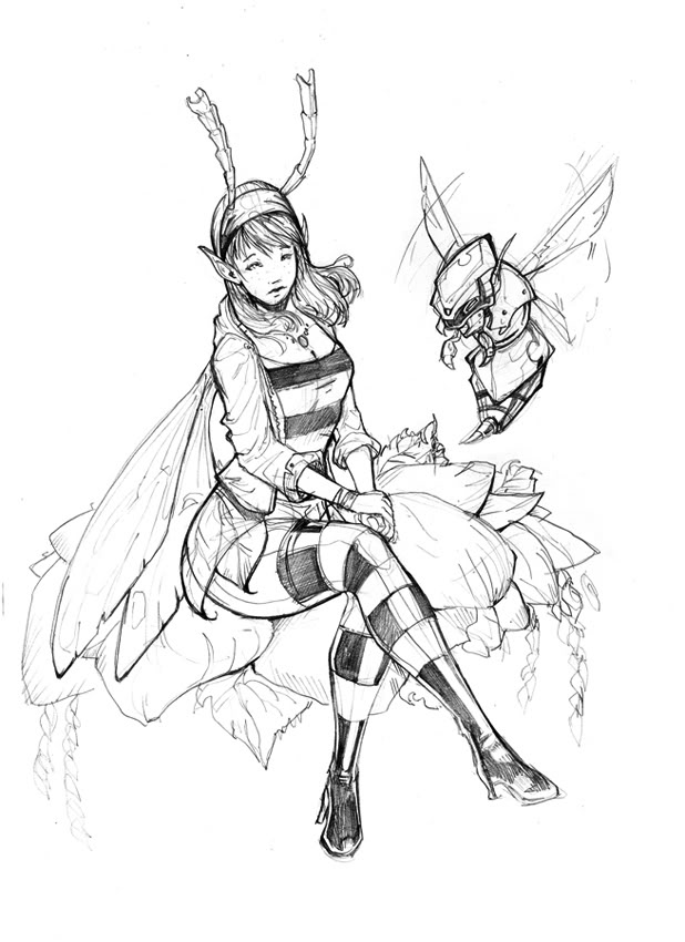 618x850 Bee Drawing Saw This Drawing On My New Sketch Padnd I Did