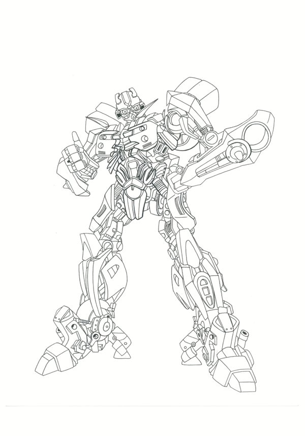 600x857 Bumblebee Lineart By Legend Of Blackout