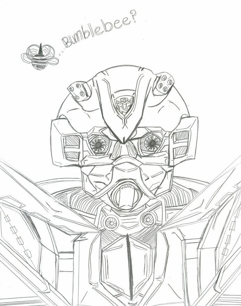 800x1018 Tf Bumblebee Drawing By Taiya001