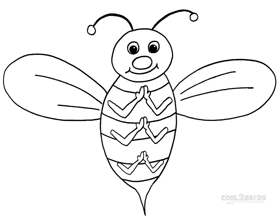 900x720 Printable Bumble Bee Coloring Pages For Kids Cool2bkids