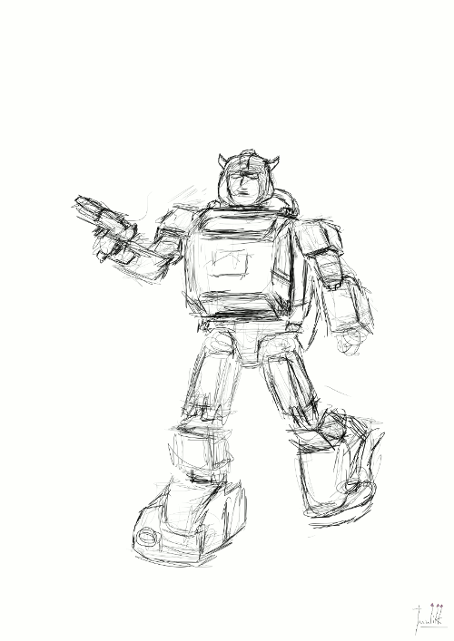 500x707 Working On A Bumblebee Drawing