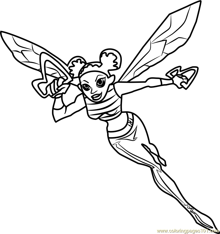 754x800 Bumblebee Coloring Page