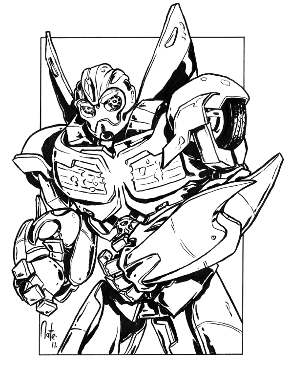596x800 Bumblebee Transformer Coloring Pages Printable