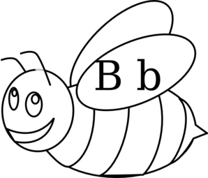 298x255 Bumble Bee Outline Clip Art