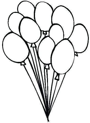 Bunch Of Balloons Drawing at GetDrawings | Free download