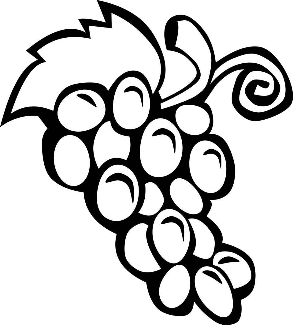 958x1062 Public Domain Clip Art Image Illustration Of A Bunch Of Grapes