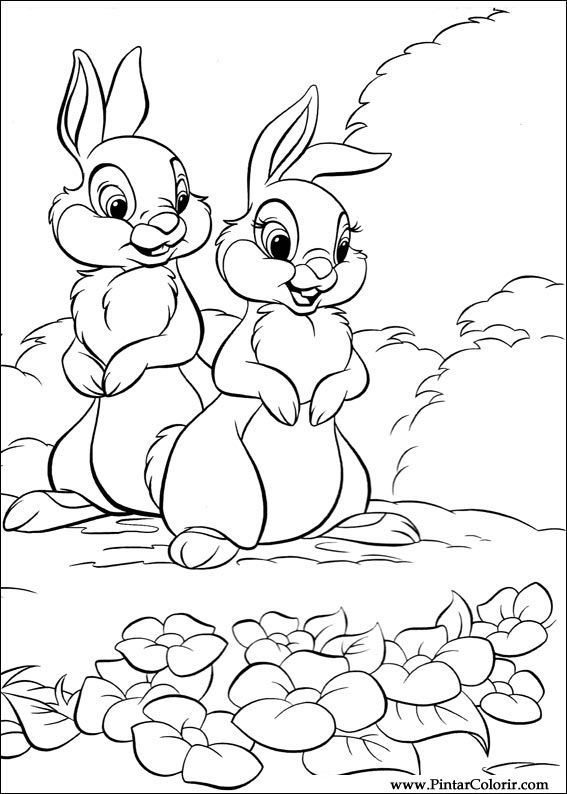 567x794 Drawings To Paint Amp Colour Disney Bunnies
