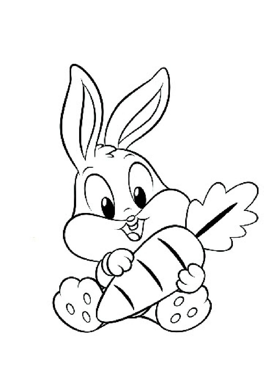 900x1224 Baby Looney Tunes Coloring Pages Bugs Bunny Laughing Cartoon