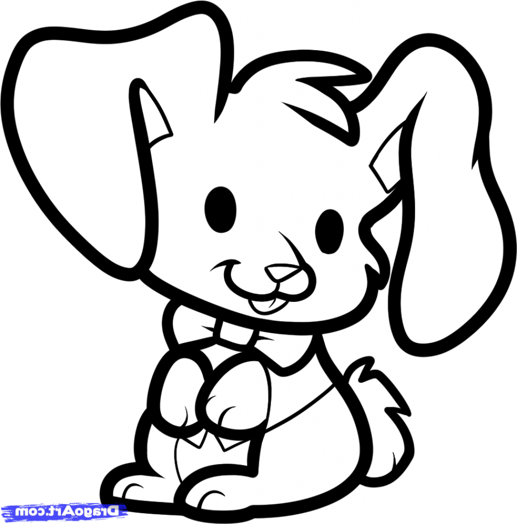 1009x1024 Easter Bunny Drawing