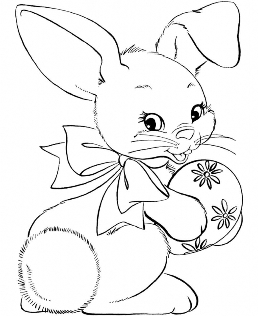 836x1024 Easter Bunny Drawing
