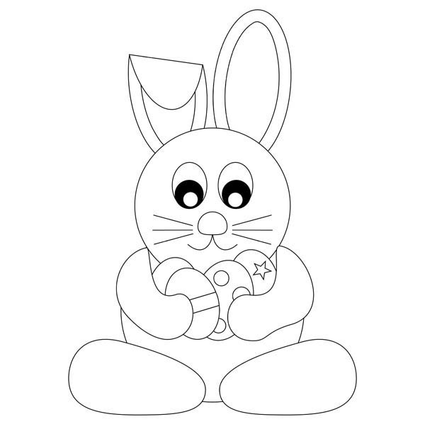 600x630 How To Draw Easter Bunny Coloring Page Batch Coloring