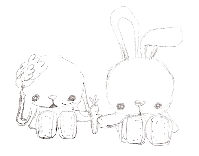 699x550 Spring Bunnies