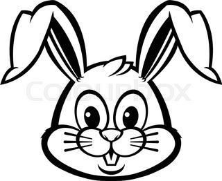 320x262 Cute Cartoon Easter Bunny Holding A Heart Stock Vector Colourbox