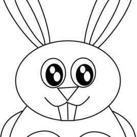 268x268 Rabbit Face Coloring Page Kids Drawing And Coloring Pages