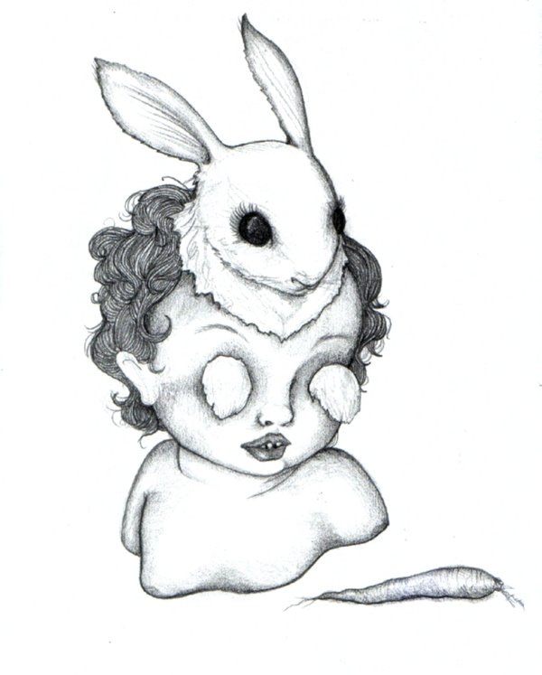 600x747 Bunny Head By Pink Porcupine