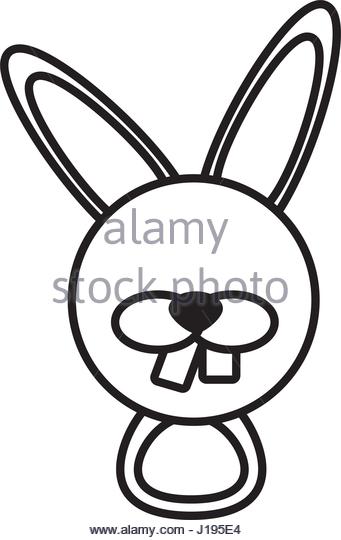 341x540 Drawing Cute Head Rabbit Easter Stock Photos Amp Drawing Cute Head