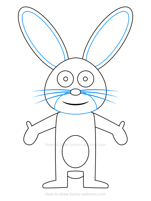 520x690 How To Draw A Bunny Icon