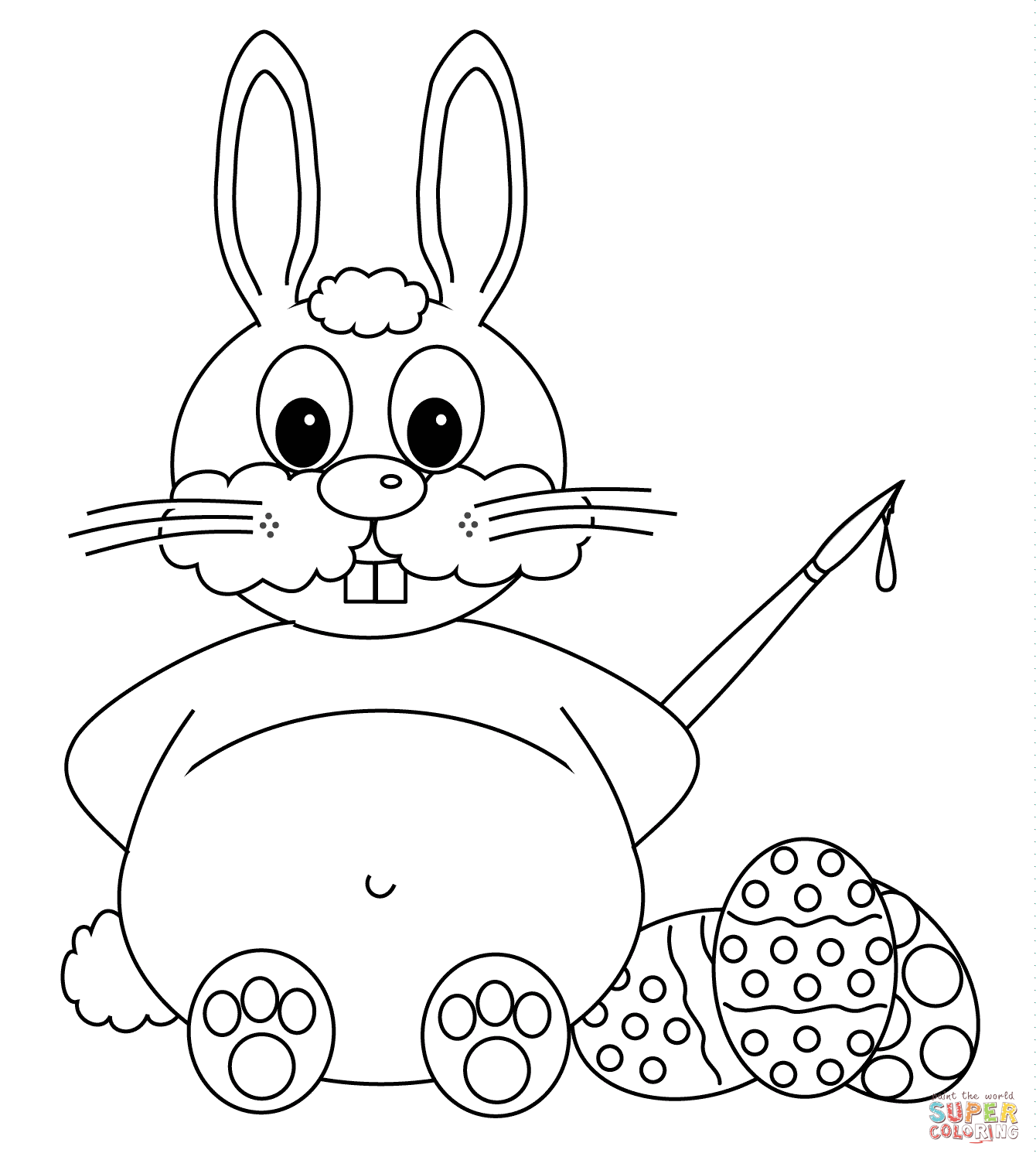 bunny outline drawing at getdrawings | free download