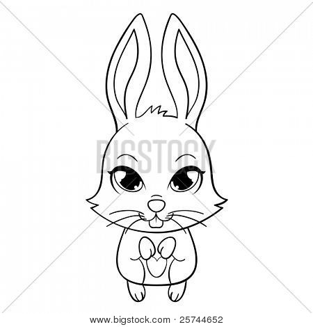 450x470 Drawn Bunny Rabbit Eye