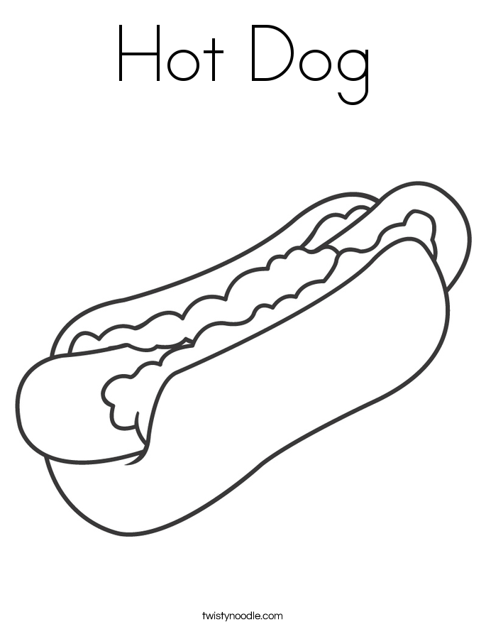 685x886 Burger And Fries Coloring Page