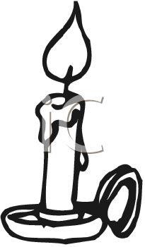 205x350 Candle Drawing Clip Art