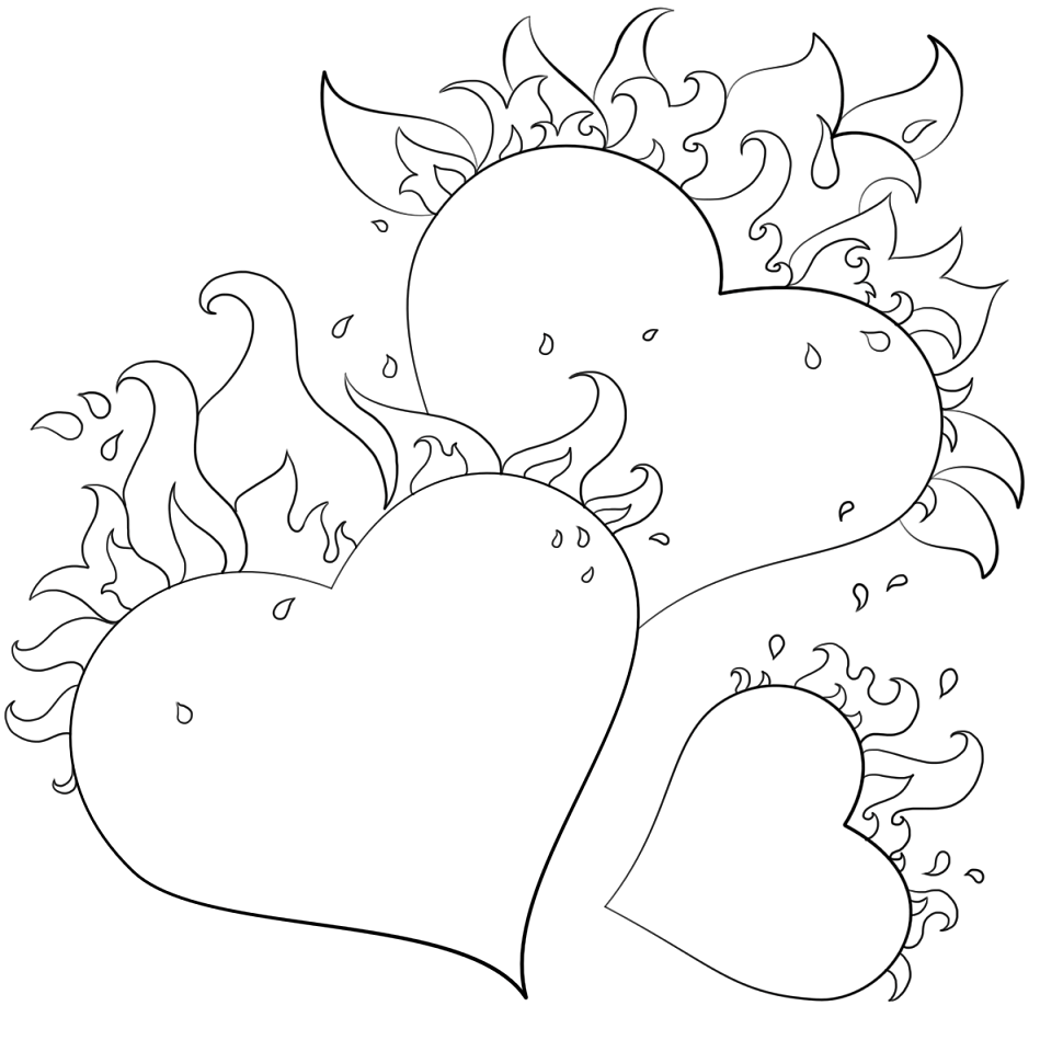 949x949 Heart Coloring Lesson Kids Coloring Page Coloring Lesson