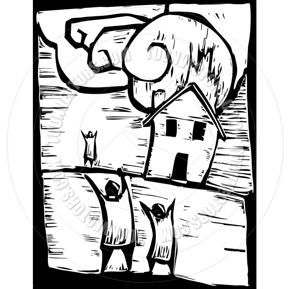 940x940 Burning House By Xochicalco Toon Vectors Eps